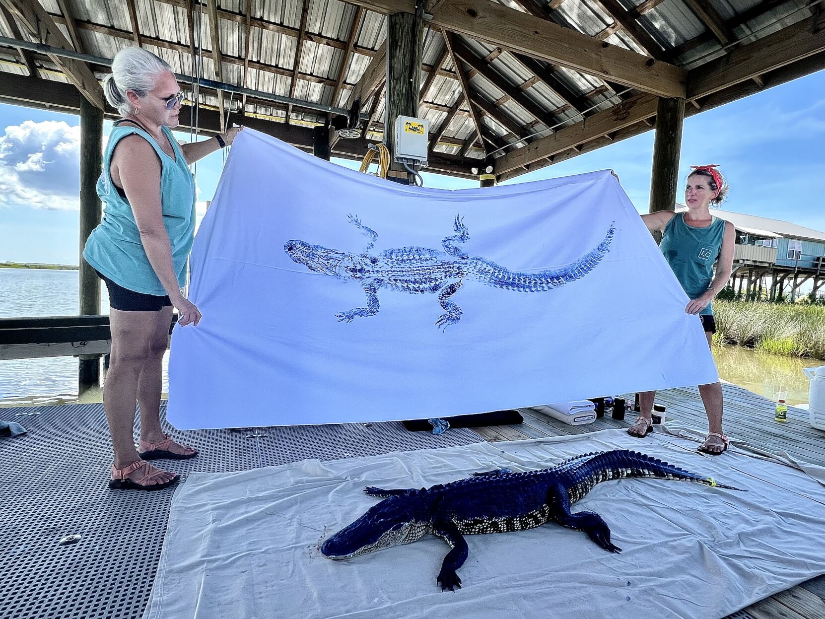 Gyotaku deals alligator