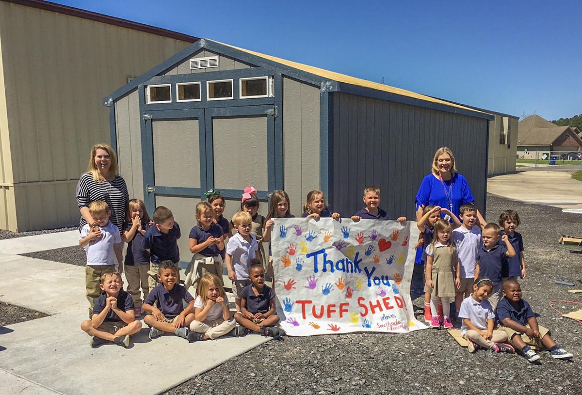 Tuff Shed Constructs Storage Building On Southside Elementary Campus Livingston Tangipahoa Theadvocate Com