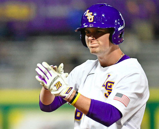 No. 20 LSU sweeps UMass-Lowell on 2 big swings by Gavin Dugas in