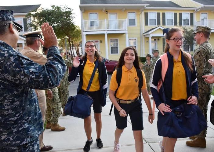 Belle Chasse Academy gets Petty Officers welcome Crescent City