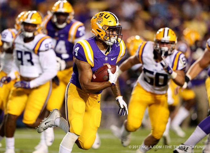 LSU spring game called for lightning delay; game completed indoors LSU