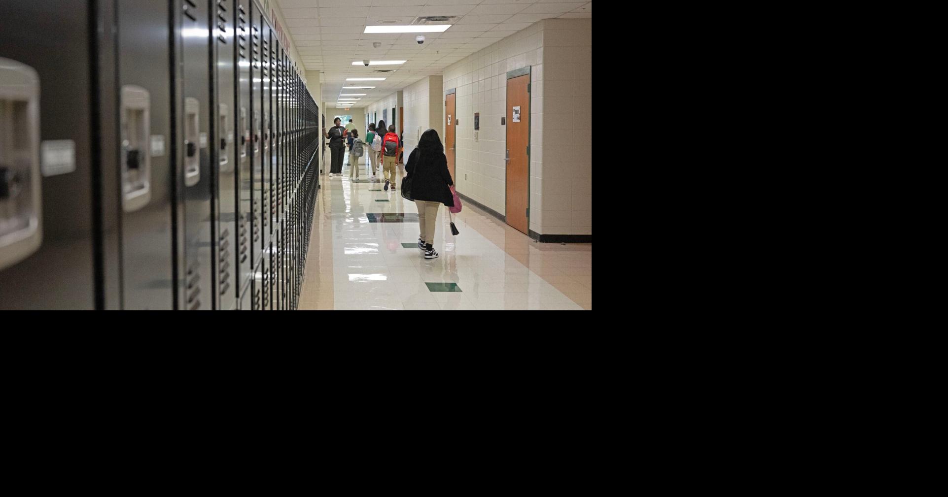School hallway lockers students (Copy)