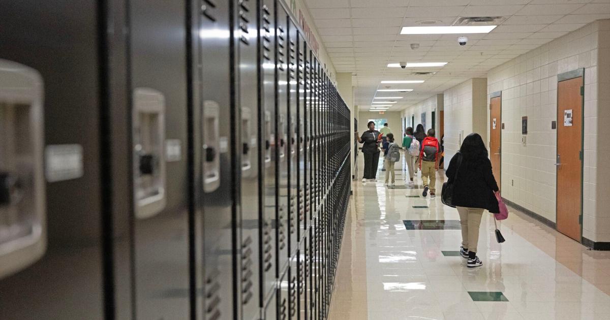 School hallway lockers students (Copy)