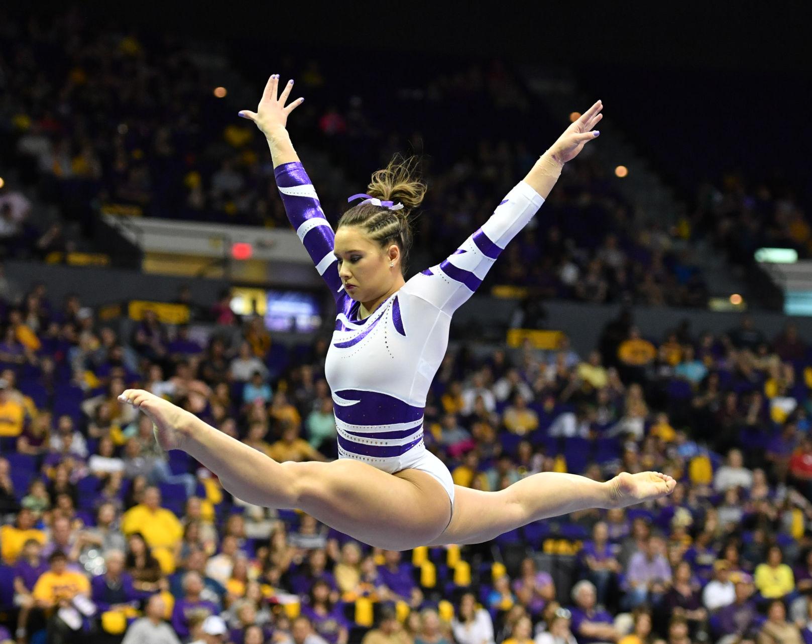 Another Emotional Journey Home This One A Happy One Awaits Lsu Gymnast Sarah Finnegan This