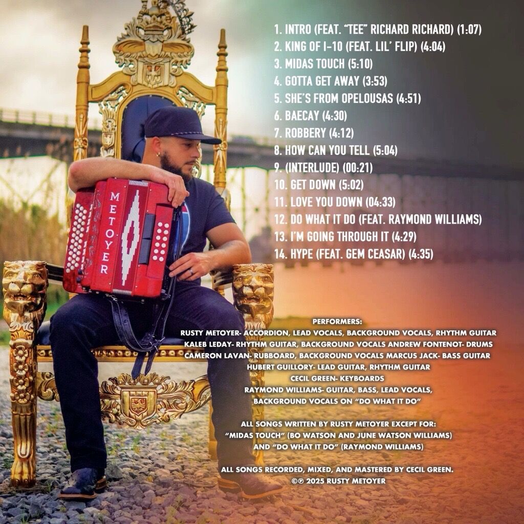 洋楽 MEET ME AT EIGHT CREATIONS rocksteady Lake Charles zydeco musician Rusty Metoyer has a new album