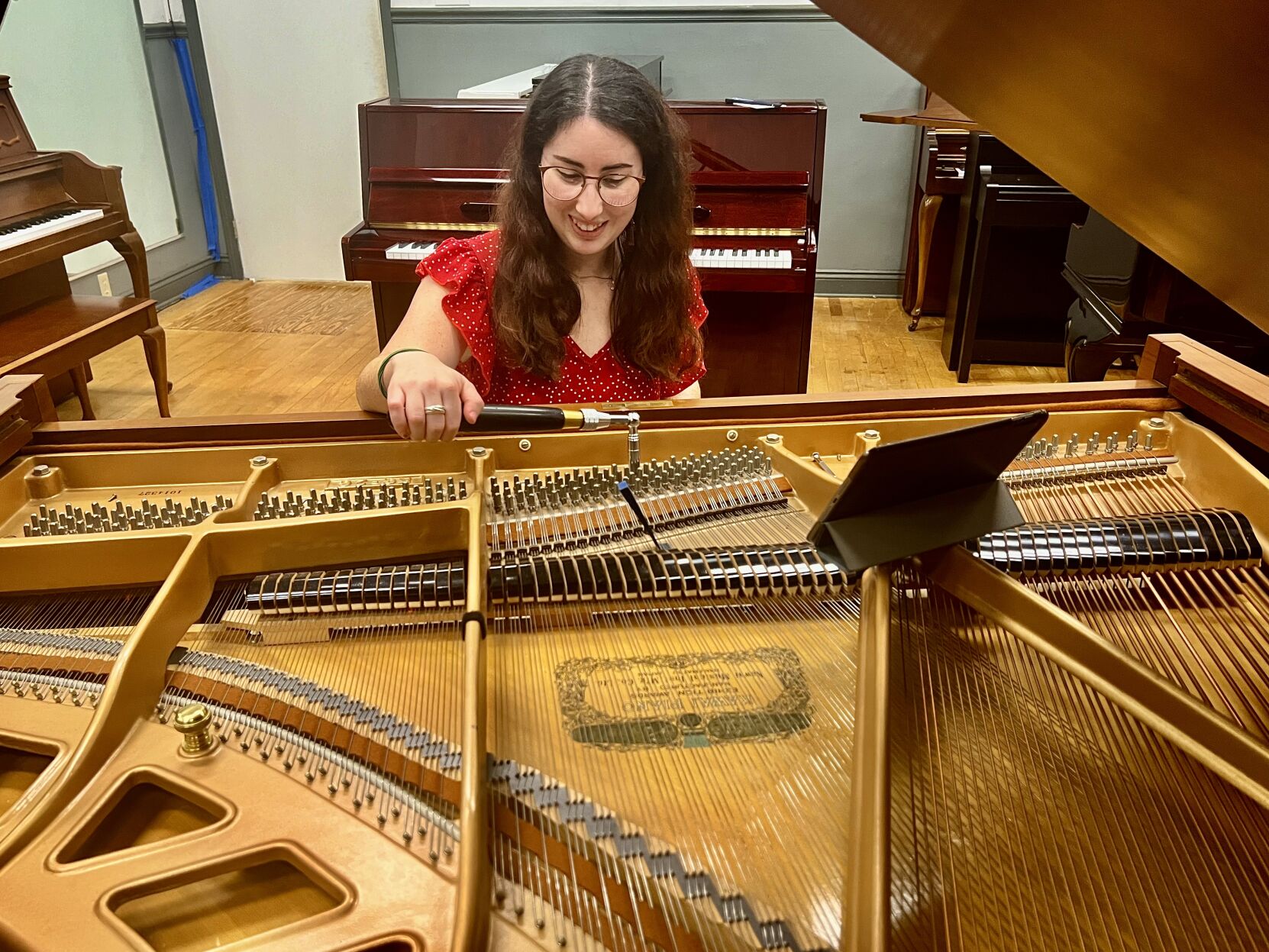 Photos: A day in the life of 26-year-old piano technician Rebecca ...