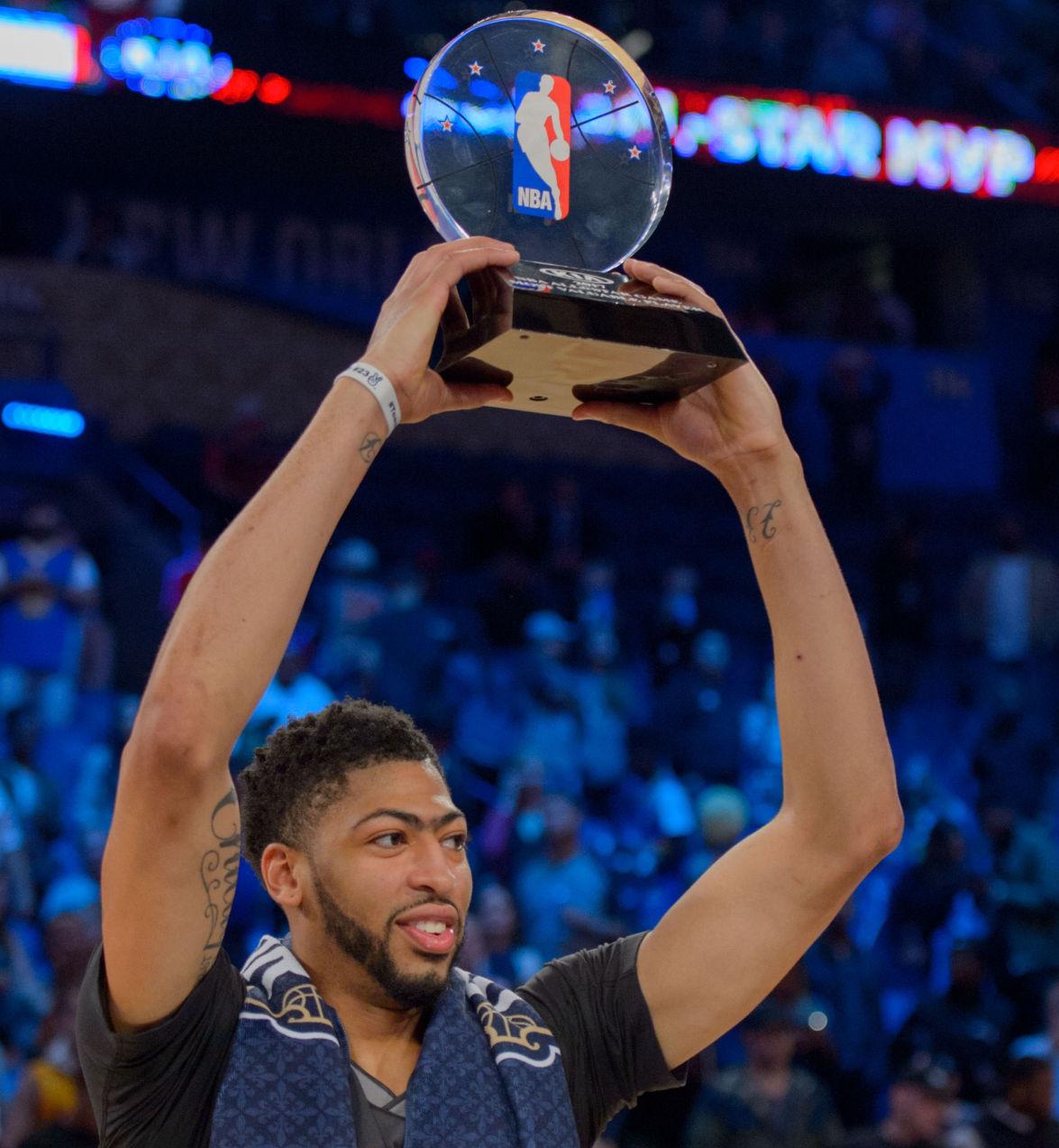 Photos MVP Anthony Davis oh, and huge stars like Beyonce, Jay Z