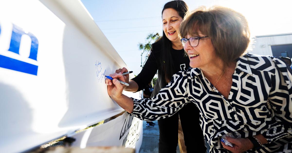 Photos: Topping out ceremony for L.J. Alleman expansion and improvements