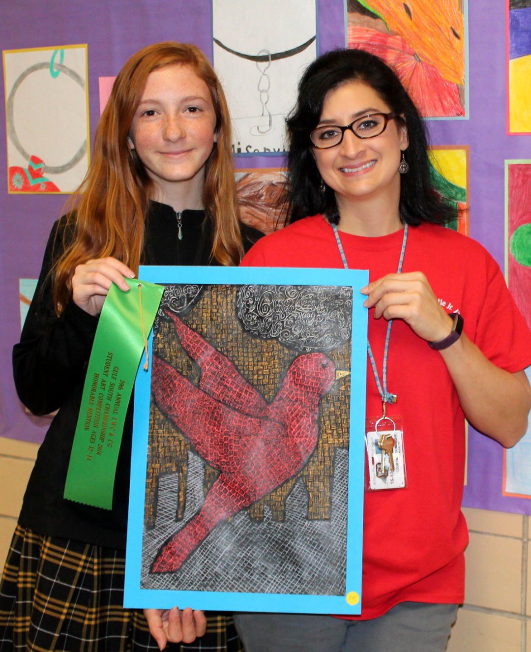 Madisonville Junior High School student artists compete with wildfowl