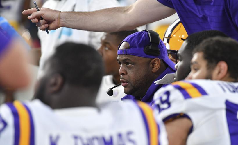 Brad Davis is 'so proud' to be LSU's first Black head football coach, even  if for one day | LSU 