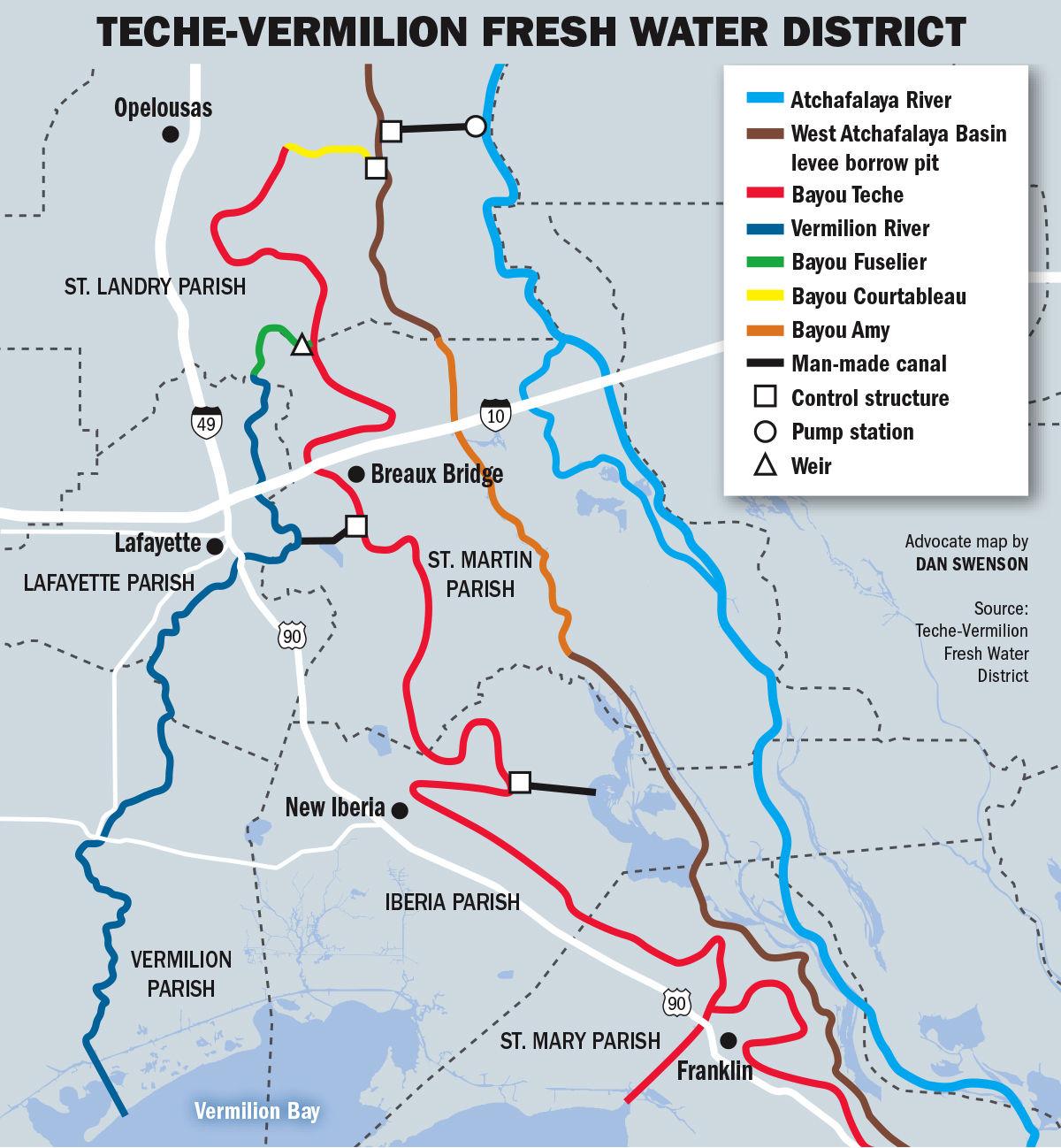 TecheVermilion Fresh Water District tax renewal on May 4 ballot in four parishes News