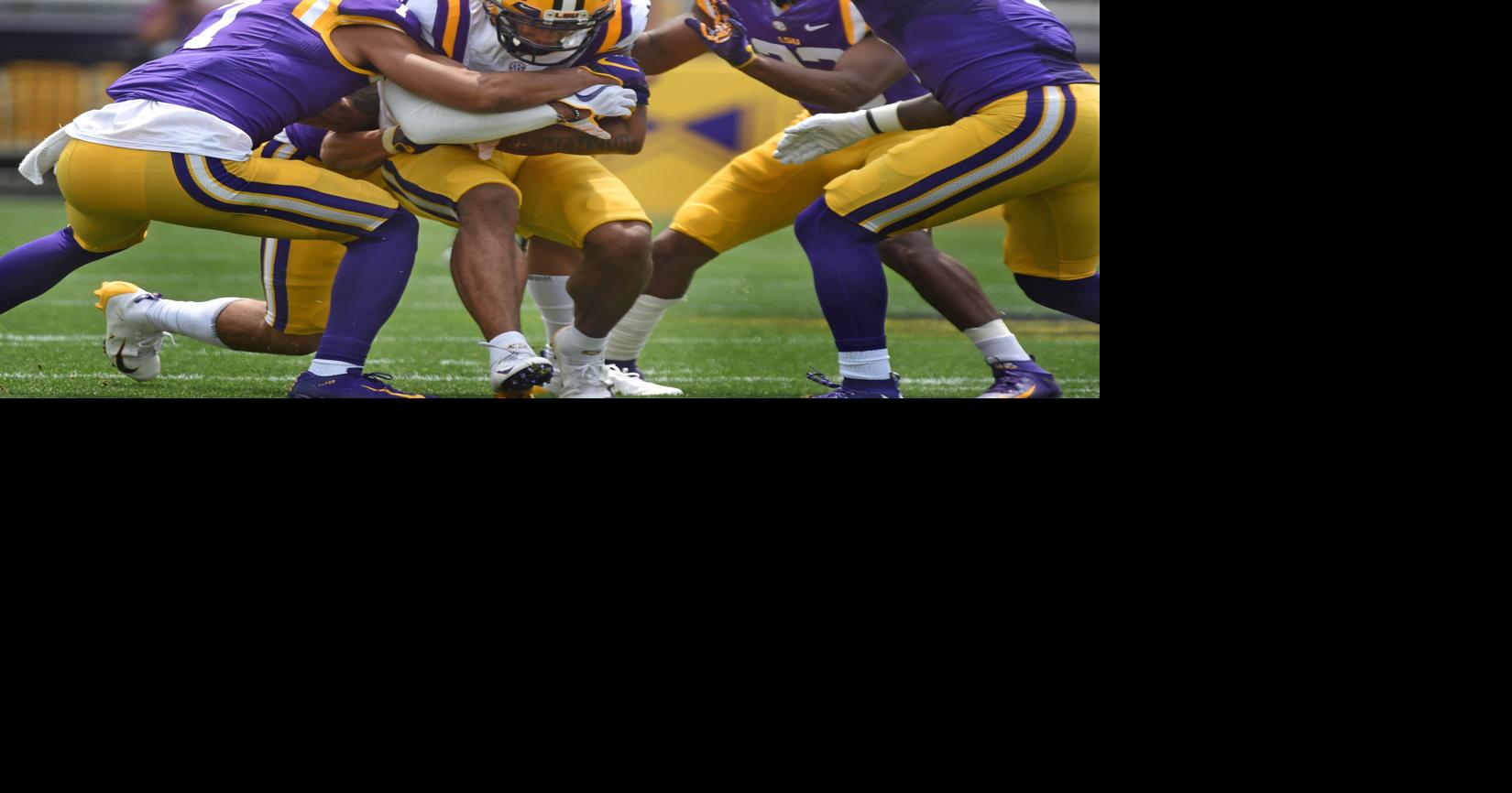 Where does LSU football rank in postspring practice national rankings
