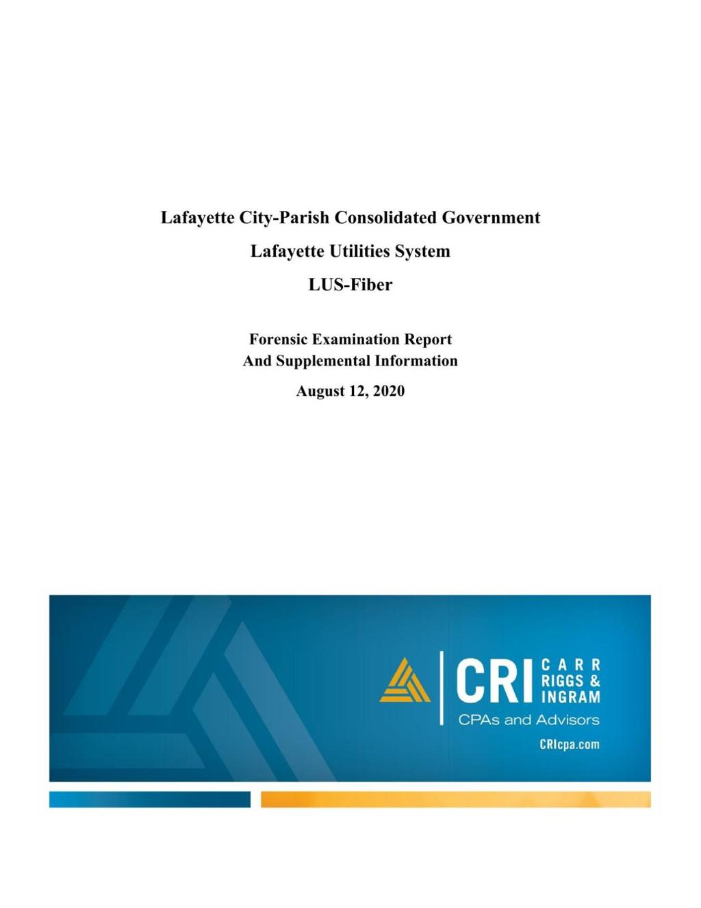 Lus Fiber Forensic Audit Alleges Huval Broke Laws Psc Rules To Keep Fiber Afloat News Theadvocate Com