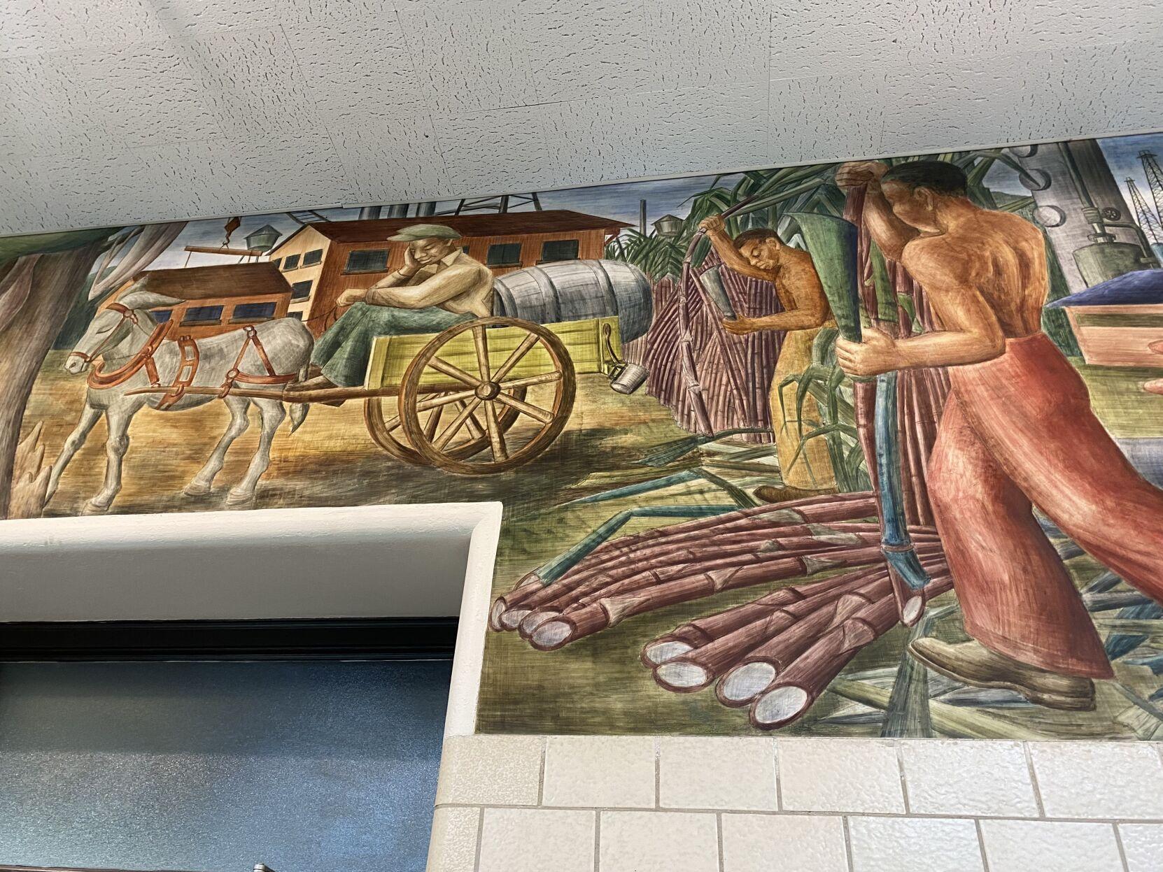 LSU student asks for Allen Hall murals to be removed, saying they are