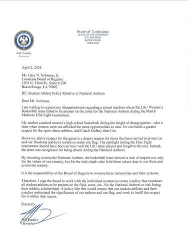 Read the PDF: LA Board of Regents letter