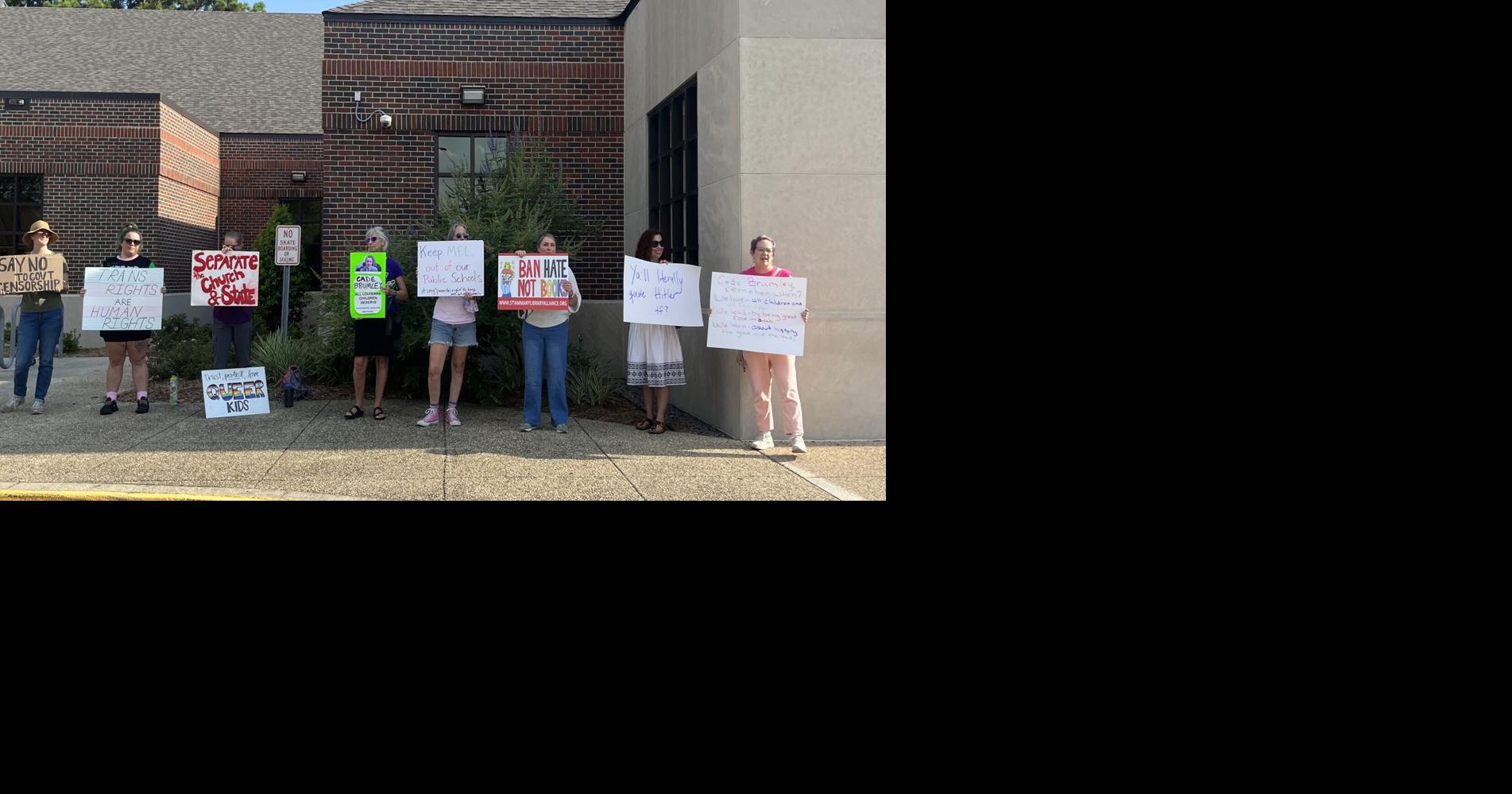 Louisiana’s top school leader addresses controversial Moms for Liberty group, faces protestors