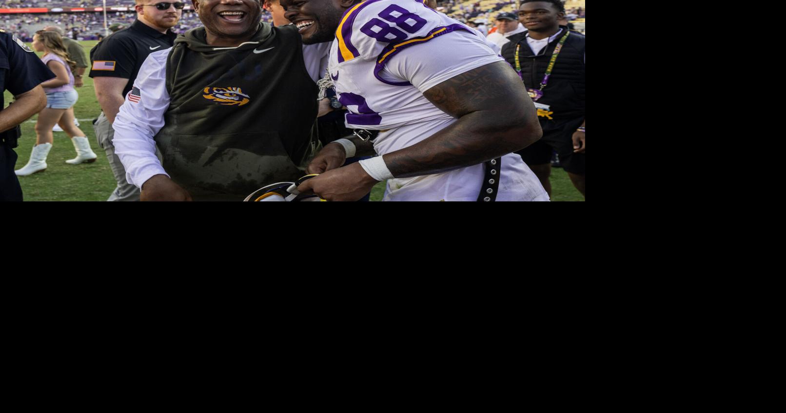 The heartfelt story behind Frank Wilson's first win as LSU football's interim coach