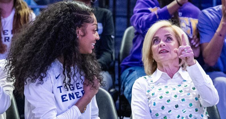 Angel Reese and Kim Mulkey shared a special moment after LSU star was taken in WNBA Draft