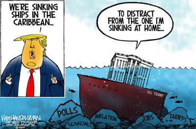 Walt Handelsman: Sinking ships