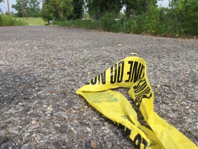 crime scene tape stock