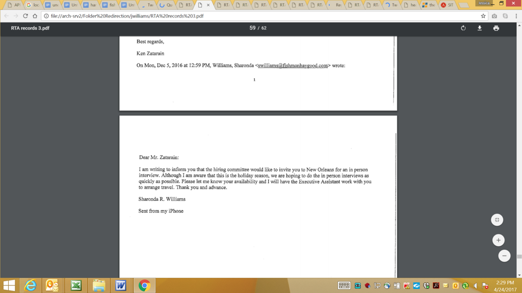 Read Emails Between Rta Board Members Hiring Panel Theadvocate Com