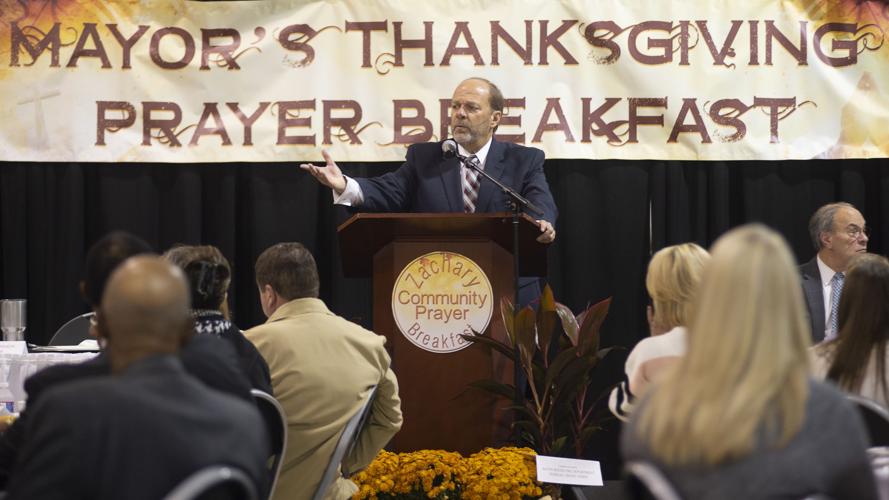 Jeff LeDuff encourages goalsetting during Zachary prayer breakfast