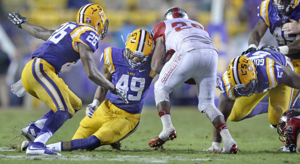 Photos: Rain, puddles and another big win in Tiger Stadium as LSU hosts Western Kentucky _lowres