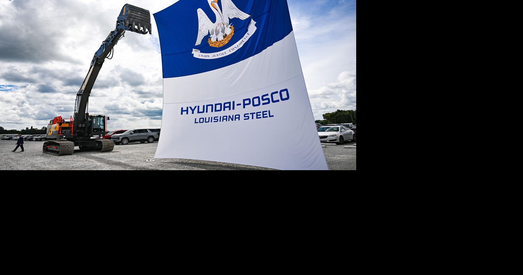 How will Hyundai fill 1,300 jobs before its $5.8 billion steel plant is operational in 2029?