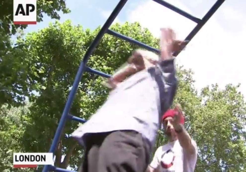 ‘Parkour’ class teaches older folks new tricks _lowres