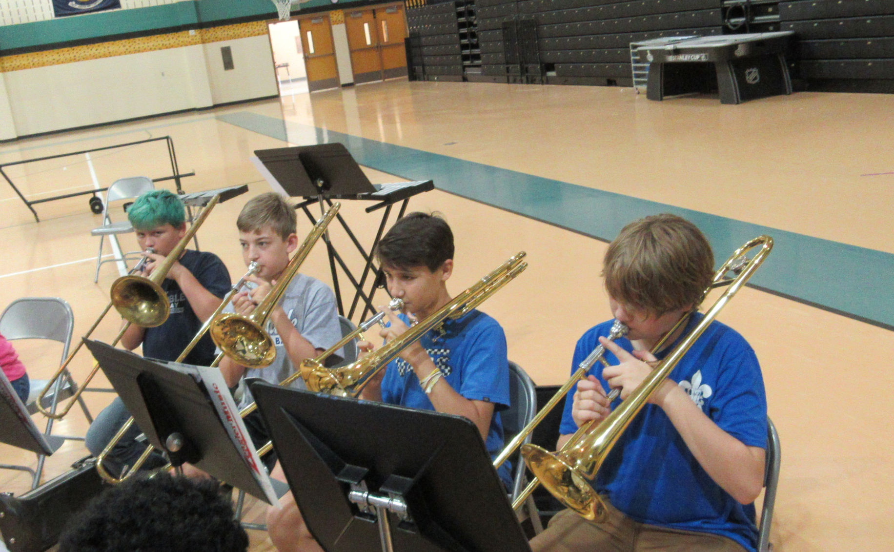 Seventh and eighth graders get in tune at summer band camp