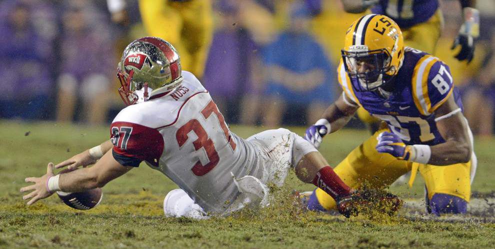 Photos: Rain, puddles and another big win in Tiger Stadium as LSU hosts Western Kentucky _lowres