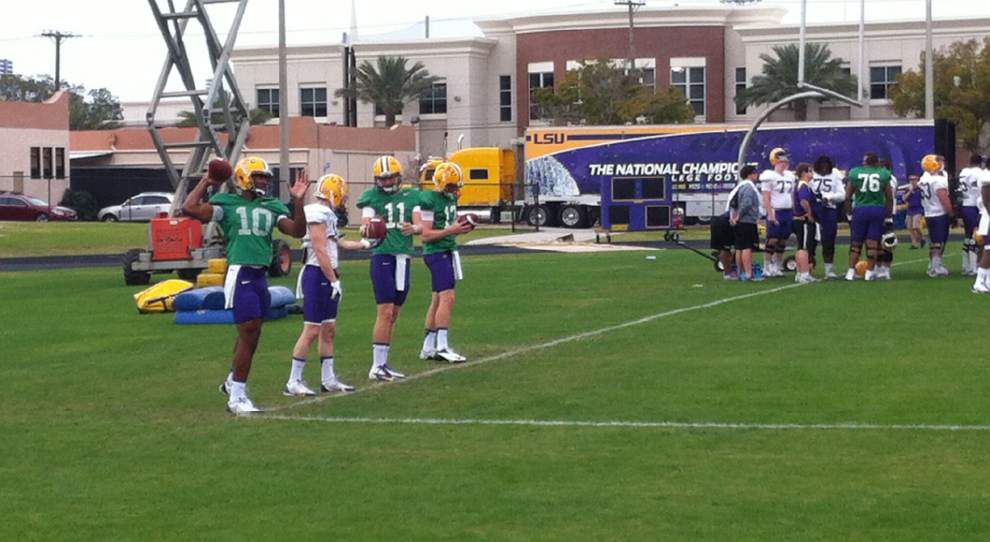 Video: The LSU football team doing drills at spring practice _lowres