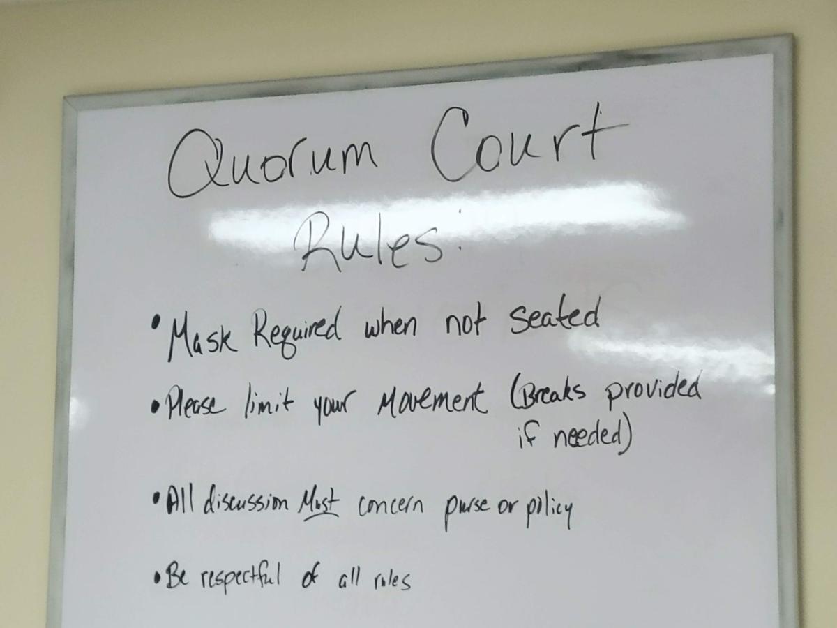 Quorum court reminds public of meeting rules Vanburen