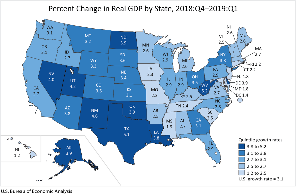 Federal report Louisiana’s GDP growth led southeast Louisiana