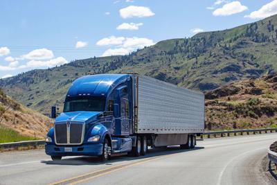 FILE - Trucker semitruck semi semi-truck