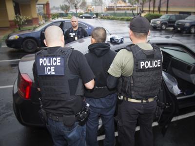 FILE - ICE arrest, immigration, sanctuary city