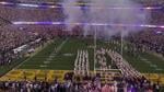 LSU football team enters field at Tiger Stadium before Ole Miss game