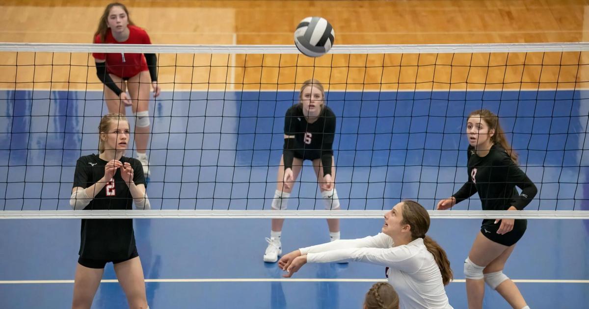 High School Girls Volleyball Game