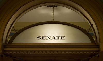 FILE - Colorado Senate window