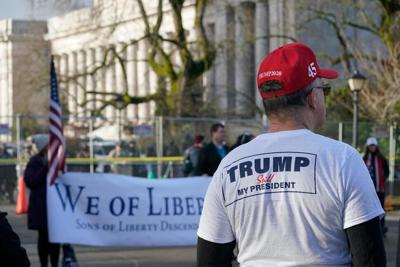 FILE — Olympia Capitol Trump protest