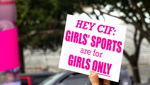Clovis, Calif. girls sports' sign