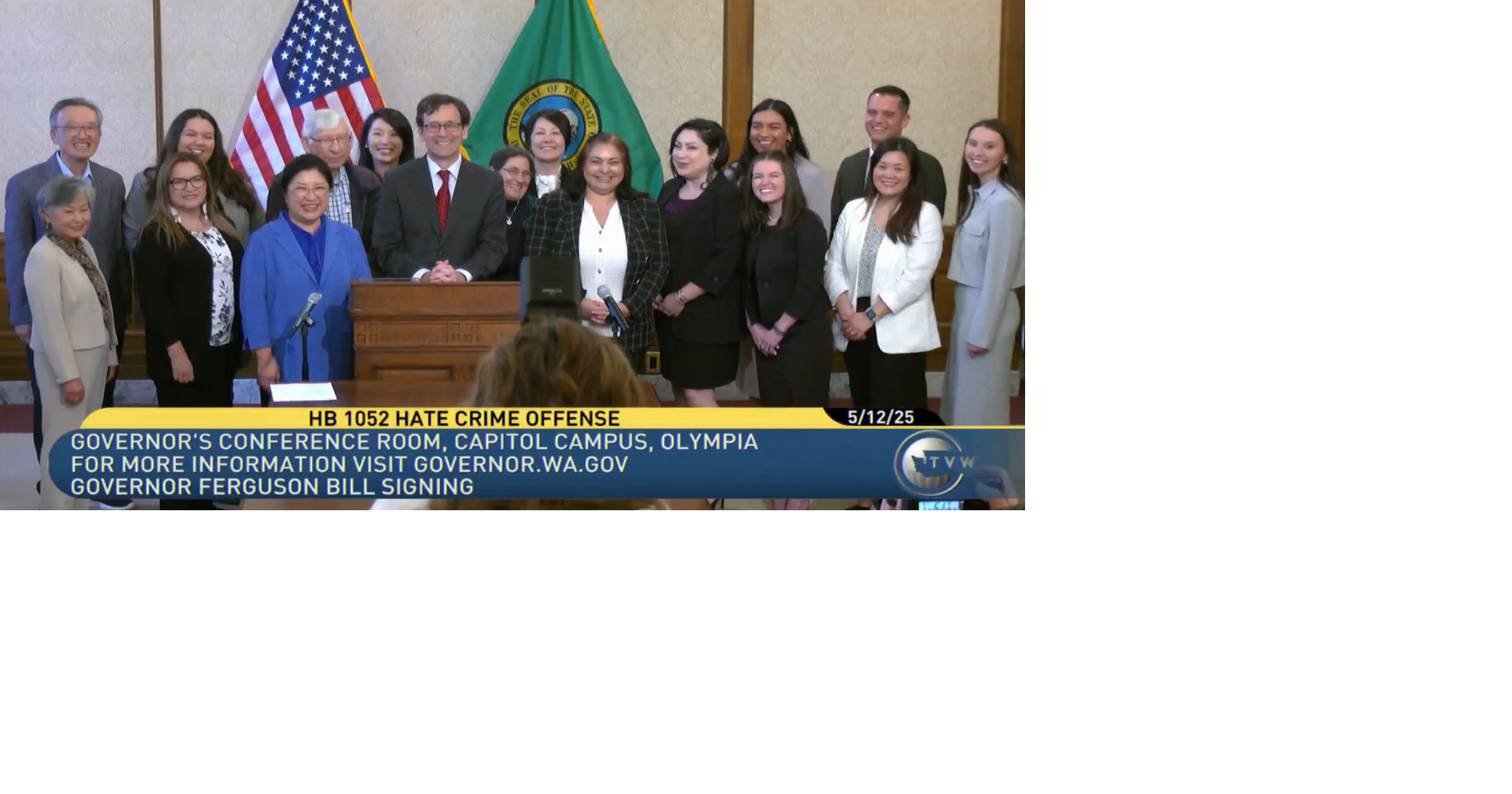 Expanded hate crime bill signed into law by Gov Ferguson