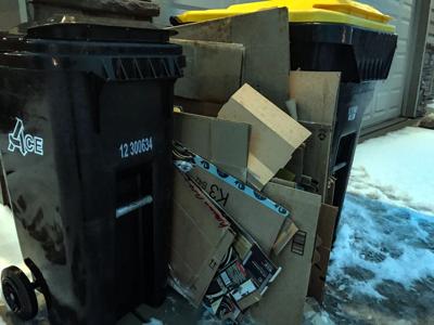 FILE - IA trash, recycling, garbage, waste