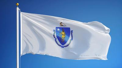 FILE - Massachusetts flag