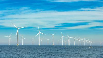 FILE - Wind Farm Ocean Power Energy Sea Offshore Turbines