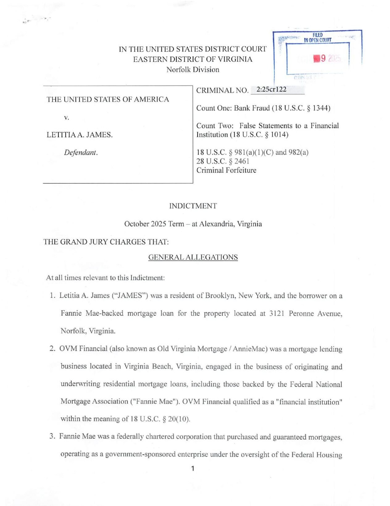 James indictment 10-9-25
