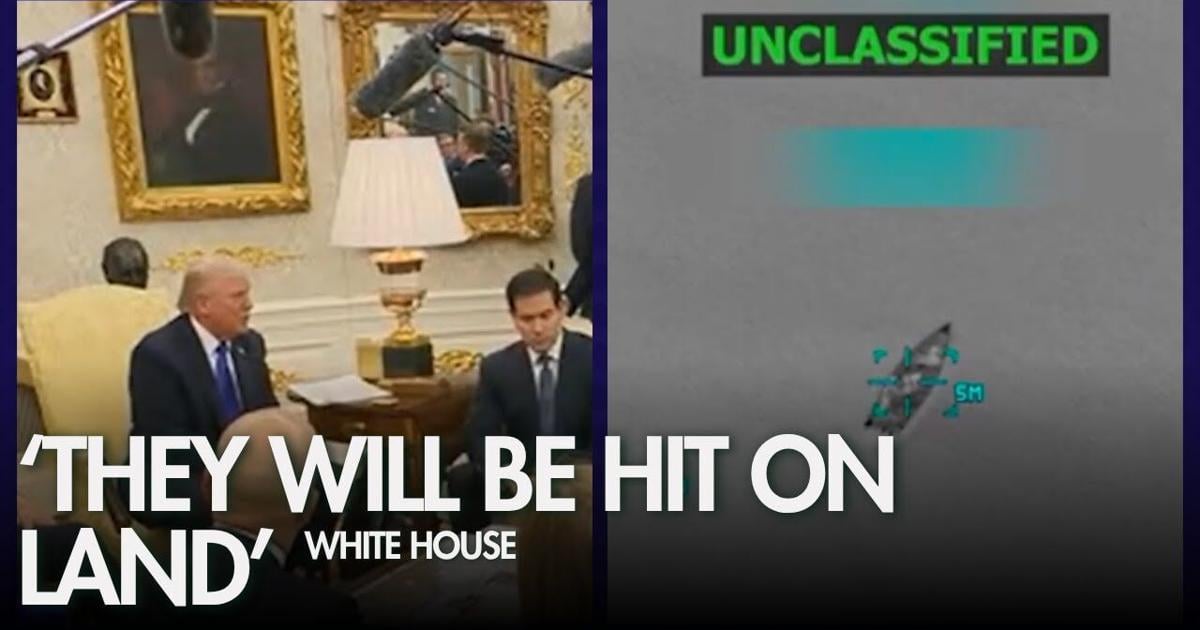 WATCH: Trump says he could attack drug cartels on land amid boat strikes