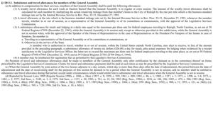 FNF - NC - G.S. 120-3.1 Per Diem Legislators