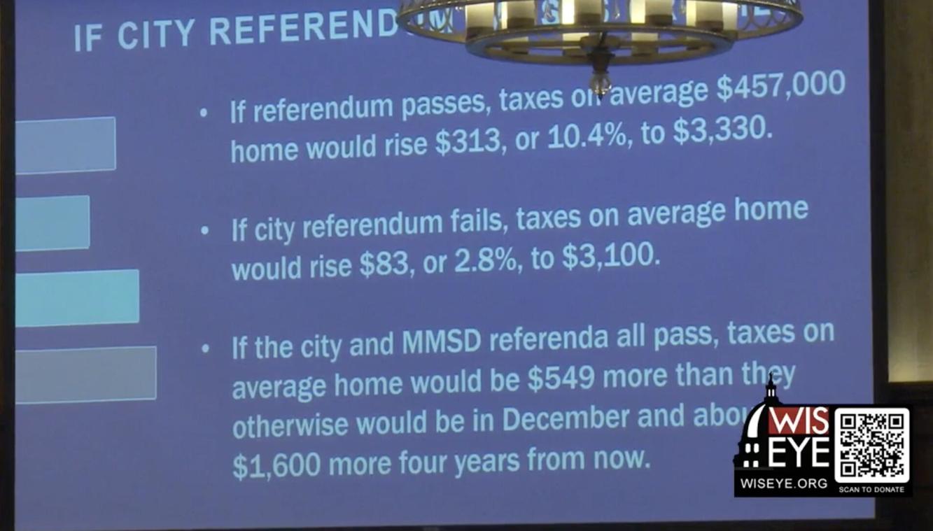 Madison referenda could lead to 1,600 tax increase on average 457K