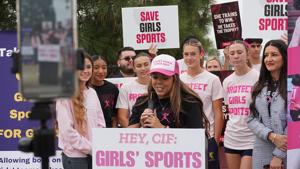 California girls' sports protest 1